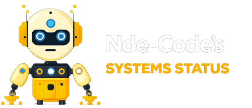 Nde-Code's systems status